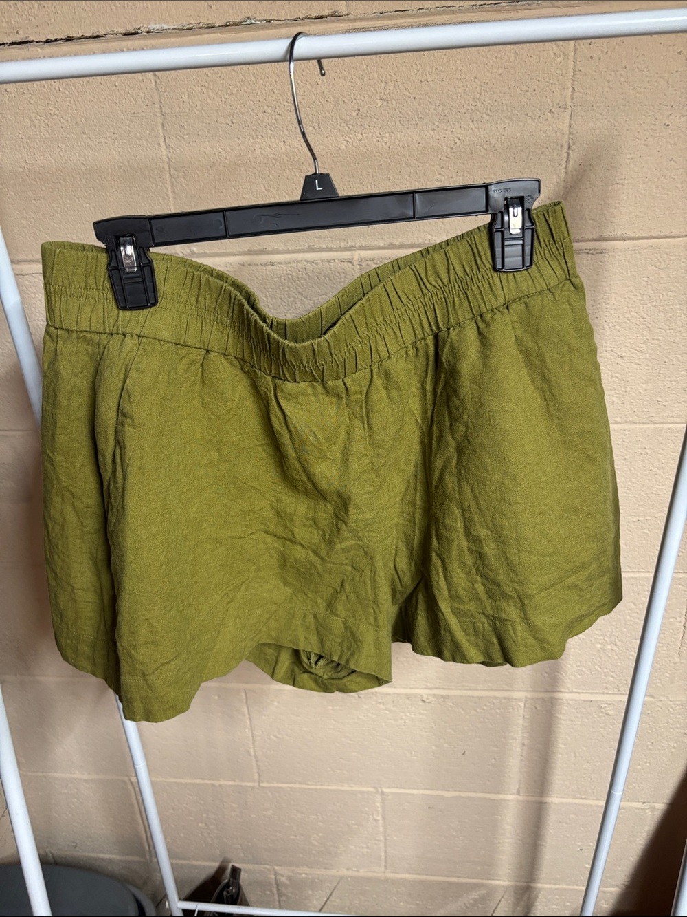 a new day Olive Green High-Waist Relaxed Shorts